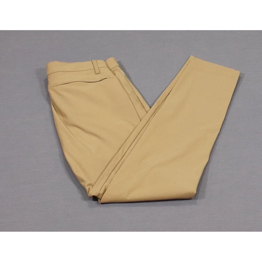 Fabletics Pants Mens Fits Tan The Only Performance Golf Chino Stretch 33